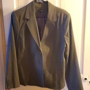 Gray Single Lapel Jacket